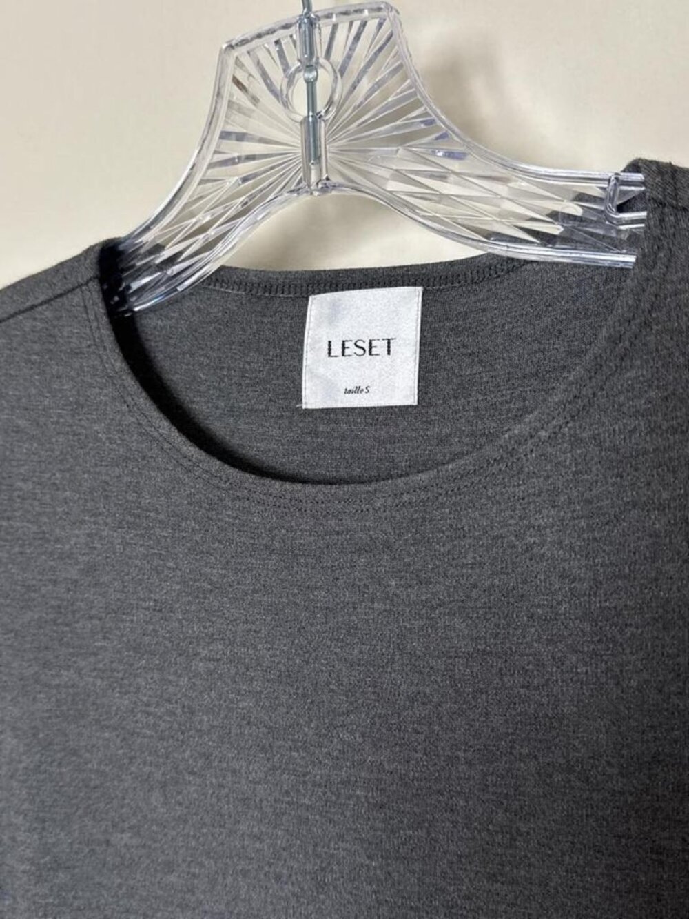 Leset Rio Gray Jersey Midi Dress - Size Small - Picture 3 of 5